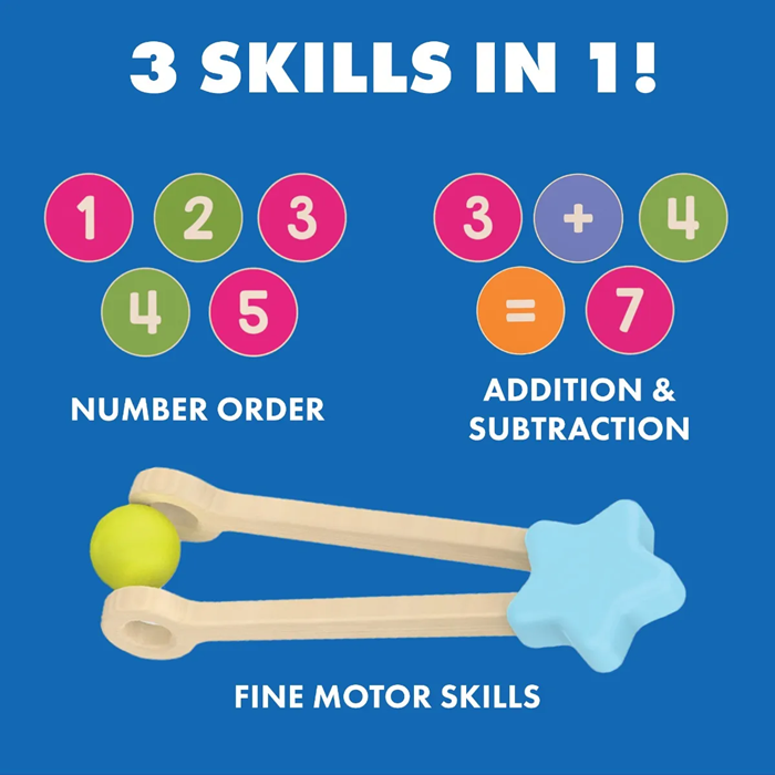 Educational Insights Count & Match Wooden Set – Number Matching & Sorting Activity (Ages 3+)