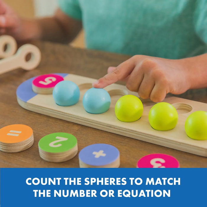 Educational Insights Count & Match Wooden Set – Number Matching & Sorting Activity (Ages 3+)