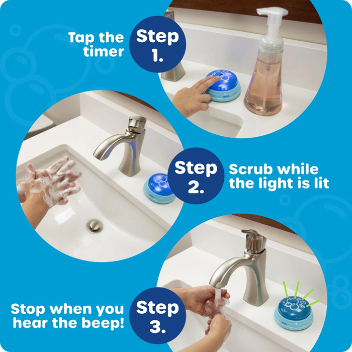 Learning Resources 20-Second Handwashing Timer – Interactive Hygiene Timer for Kids & Classrooms (Ages 3+)