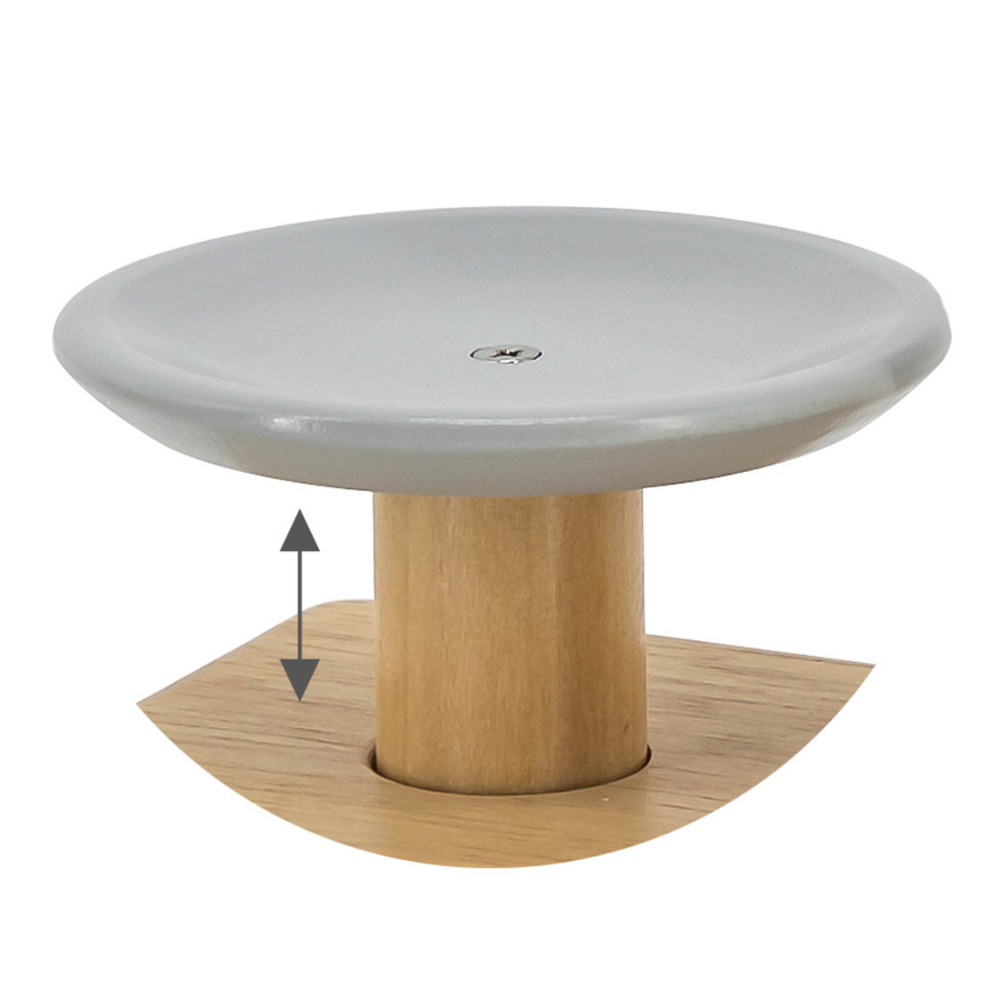 VIGA Wooden Shop Weighing Scale Toy  Gray and White Retail Balance Scale for Kids  Educational Roleplay Toy for Ages 3 and Up