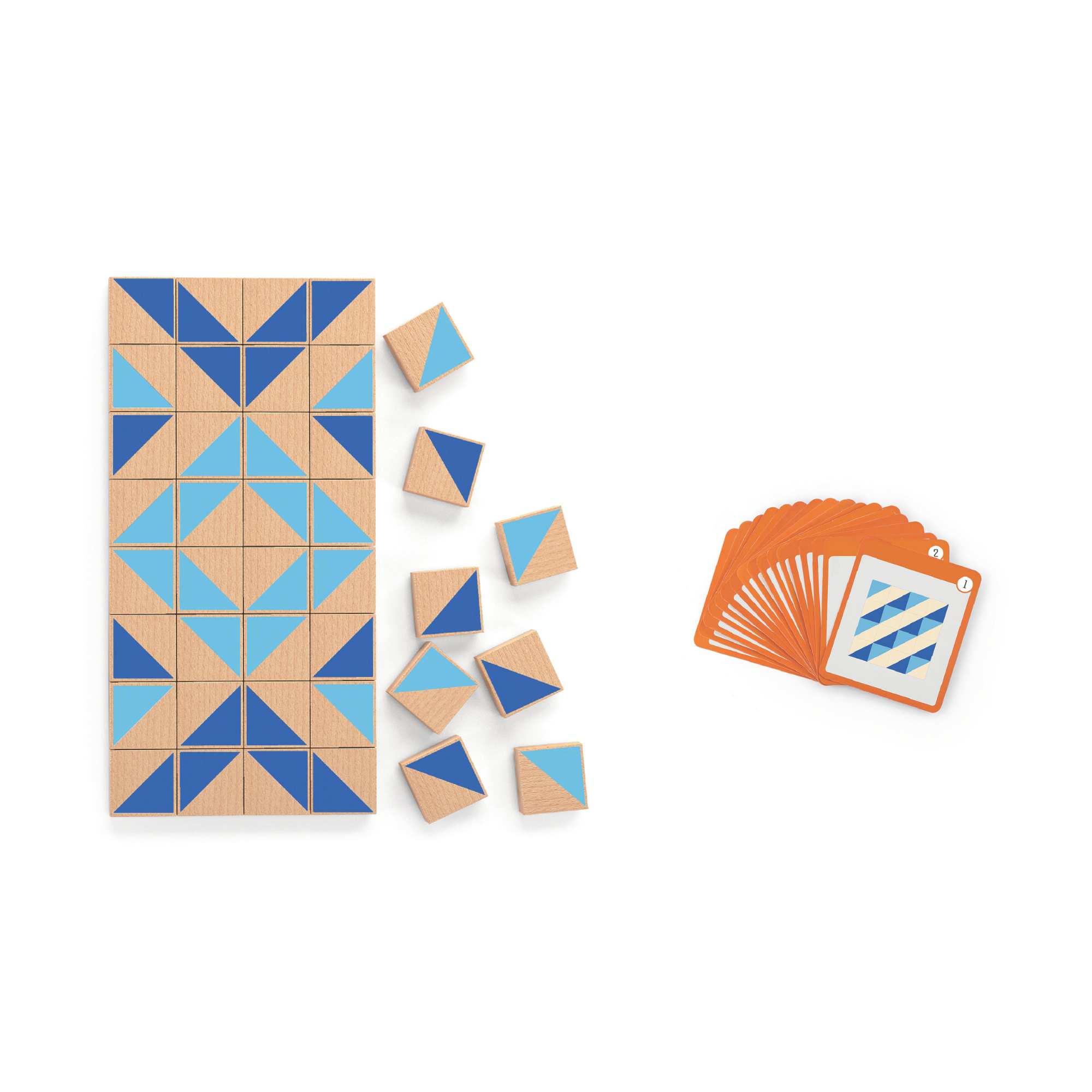 Viga Visual Blocks, 40 Piece Magnetic Puzzle, Montessori Wooden Toy, Develops Sensory, Cognitive & Fine Motor Skills, Non-Toxic & Eco-friendly Kids Educational Toy, Suitable for Children Aged 3Y+