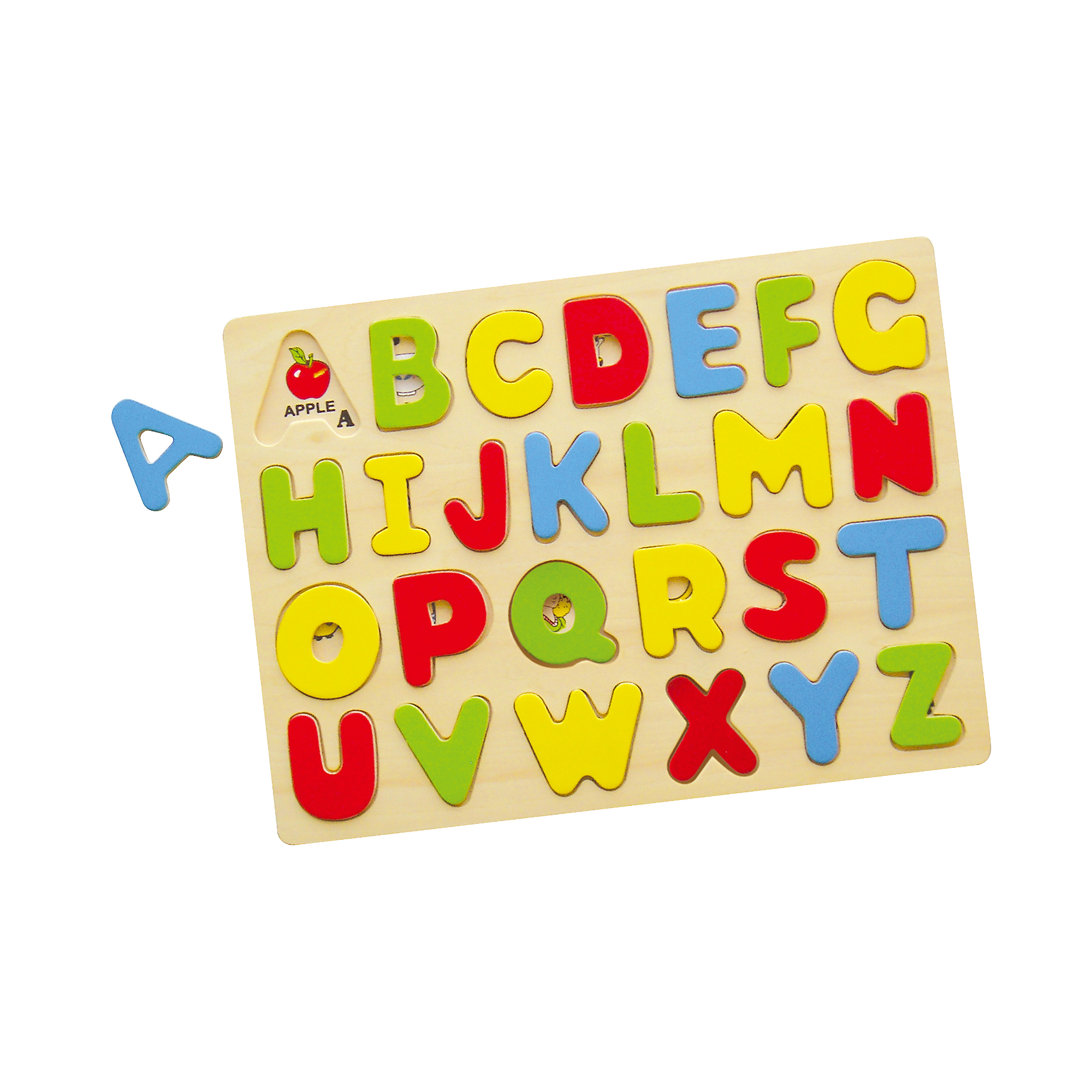 Viga ABC Alphabets, 26 Piece Block Puzzle, Montessori Wooden Toy, Develops Sensory, Cognitive & Fine Motor Skills, Non-Toxic & Eco-friendly Kids Educational Toy, Suitable for Boys and Girls Aged 3Y+