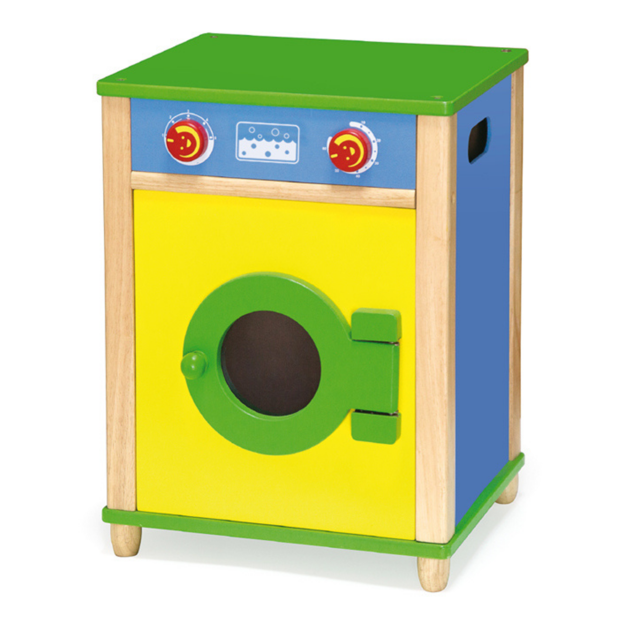 VIGA Wooden Kitchen Washing Machine Unit, Pretend Play Appliance for Kids, Montessori Roleplay Toy for Early Learning, Durable Beechwood Construction, Ages 3 Years+