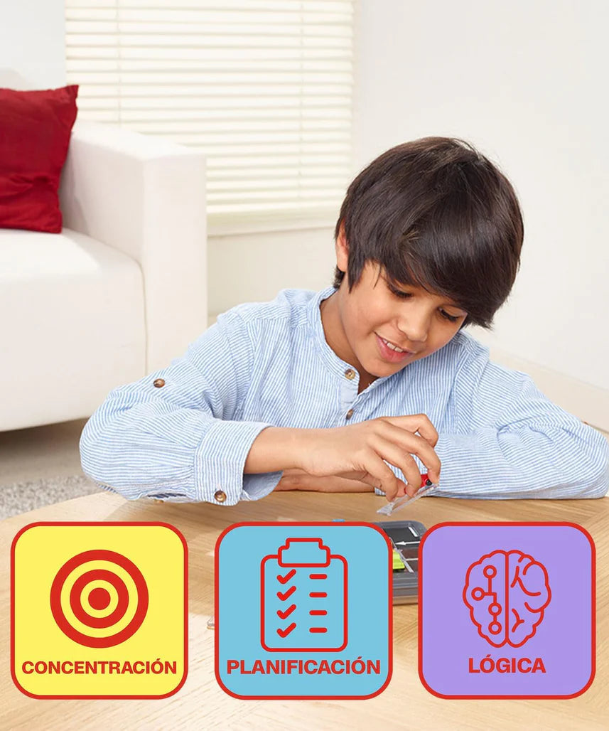 SmartGames Parking Puzzler, Fun IQ Brain Teaser Puzzle, Cognitive Development STEM Toy with 60+ Challenges, Travel Friendly Tabletop Educational Matching Puzzle Game, Suitable for Children Above 6+