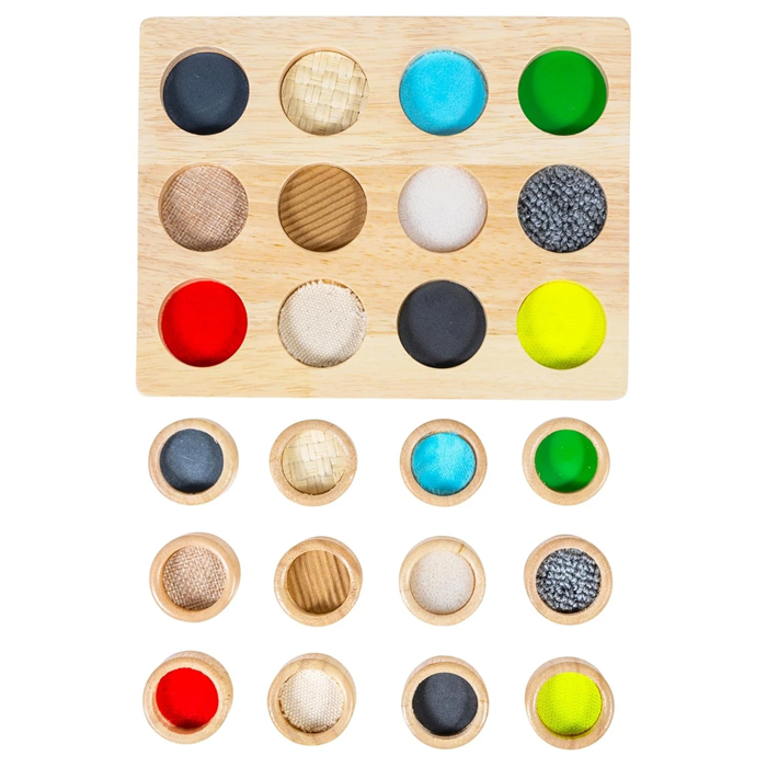 TickiT Touch & Match Board – Wooden Sensory Matching Game for Fine Motor Skills