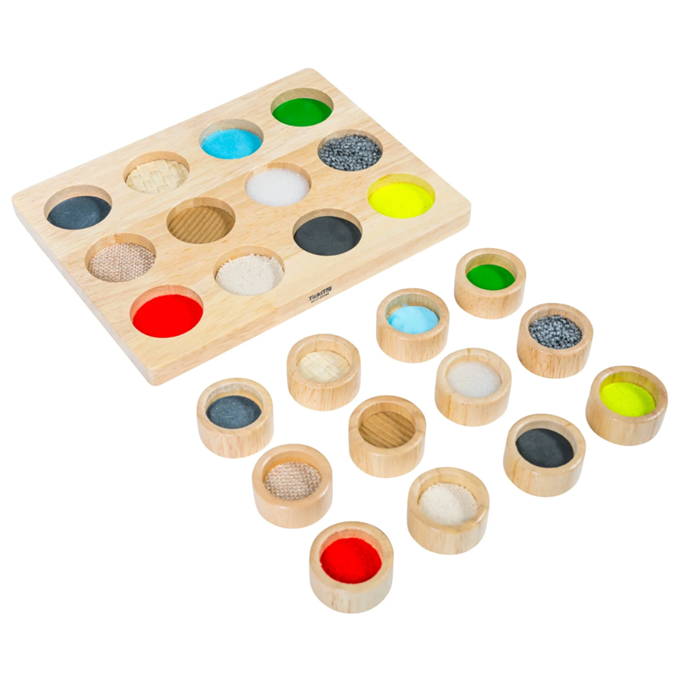 TickiT Touch & Match Board – Wooden Sensory Matching Game for Fine Motor Skills