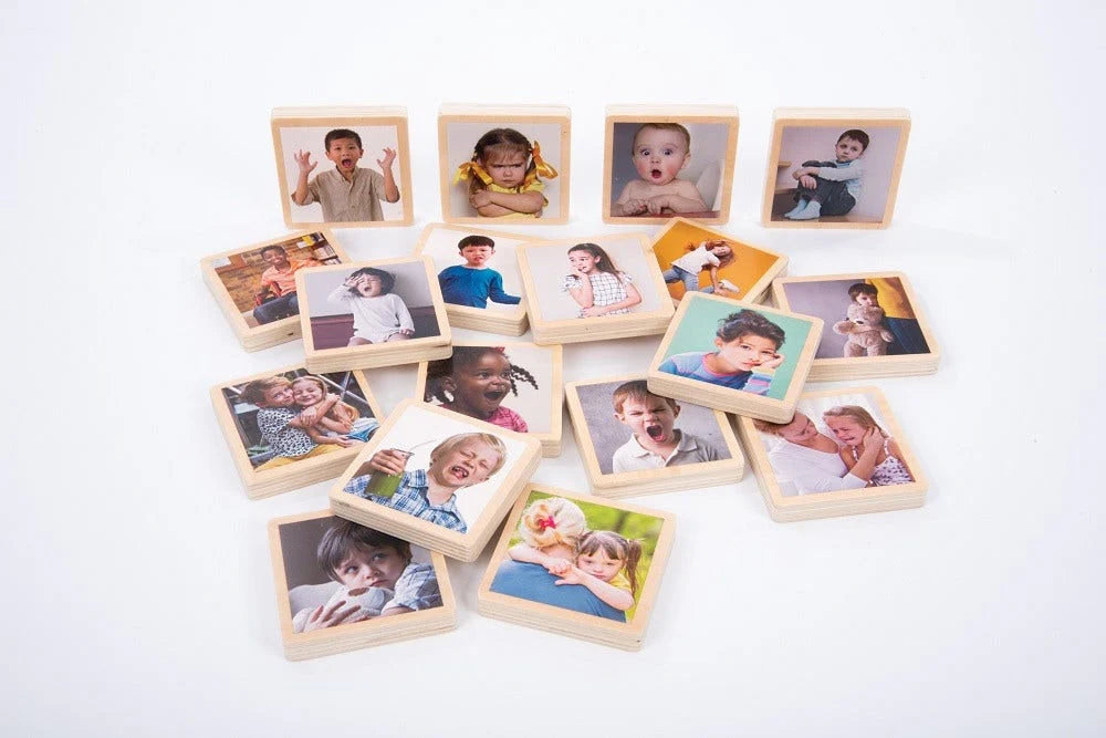 My Emotions wooden signs feelings emotional development child therapy