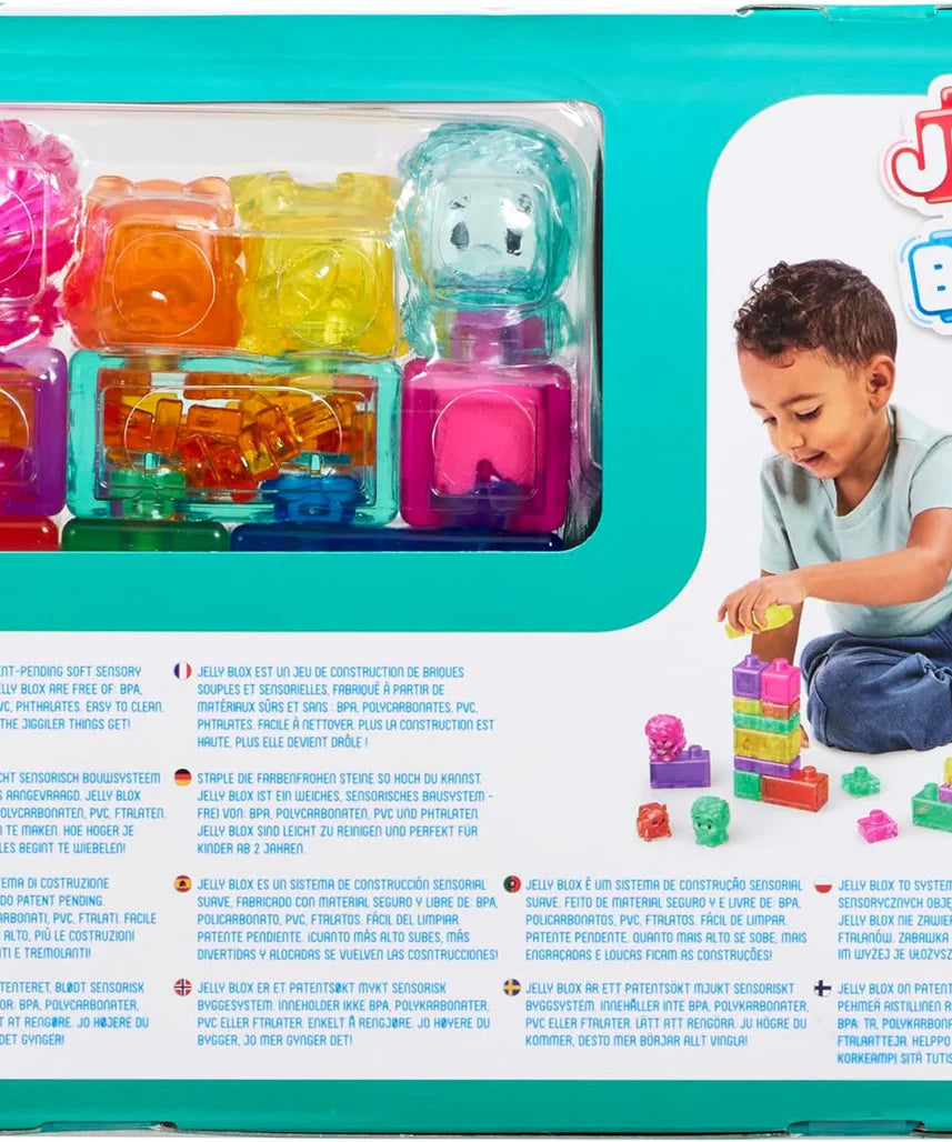 Goliath Jelly Blox My Pets and Me, 20 Piece Toddler & Preschool Building Blocks, Ouch-Free Tactile & Sensory Play Fidget Toy, Stackable, Squishable & Stretchable Blocks for Boys & Girls Aged 2+