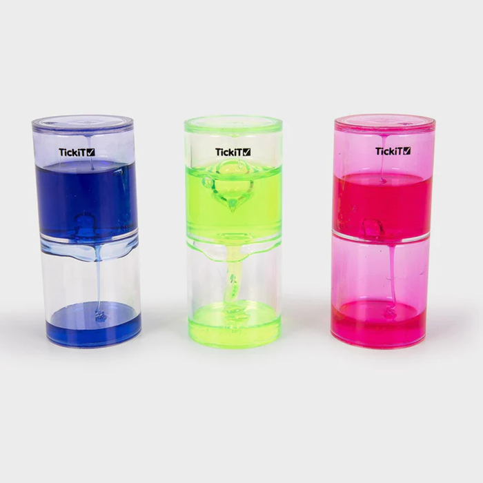 TickiT - Sensory Ooze Tube Set β Set of 3 Calming Visual Ooze Tubes | Educational Sensory Play & Focus Toy