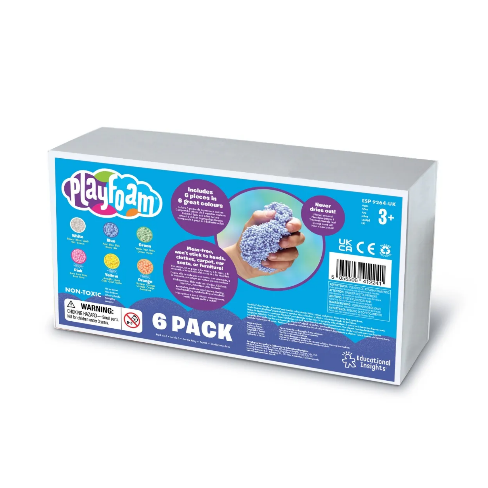 Learning Resources Playfoam Student Set, Mess-Free Sensory Play Foam for Kids, Never Dries Out, Fine Motor and Creativity Development, Learning Resources