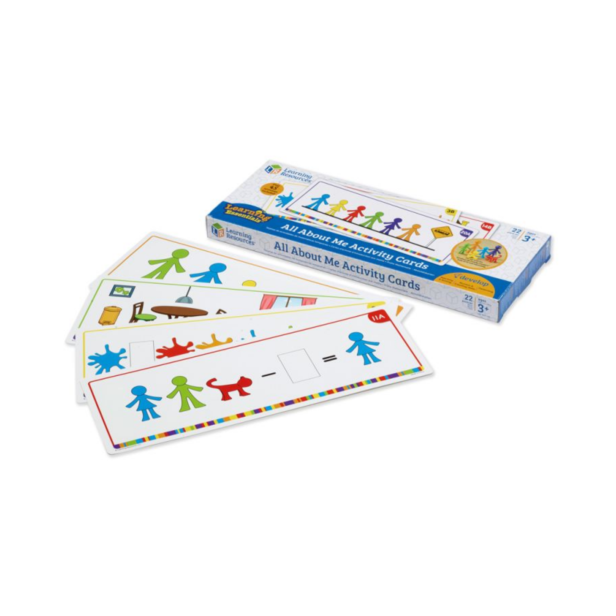 Learning Resources All About Me Family Counters Activity Cards (Set of 21), Early Maths & Sorting Skills, Language-Free Activities for Kids, Use with All About Me Counters (Set of 72), Ages 3+