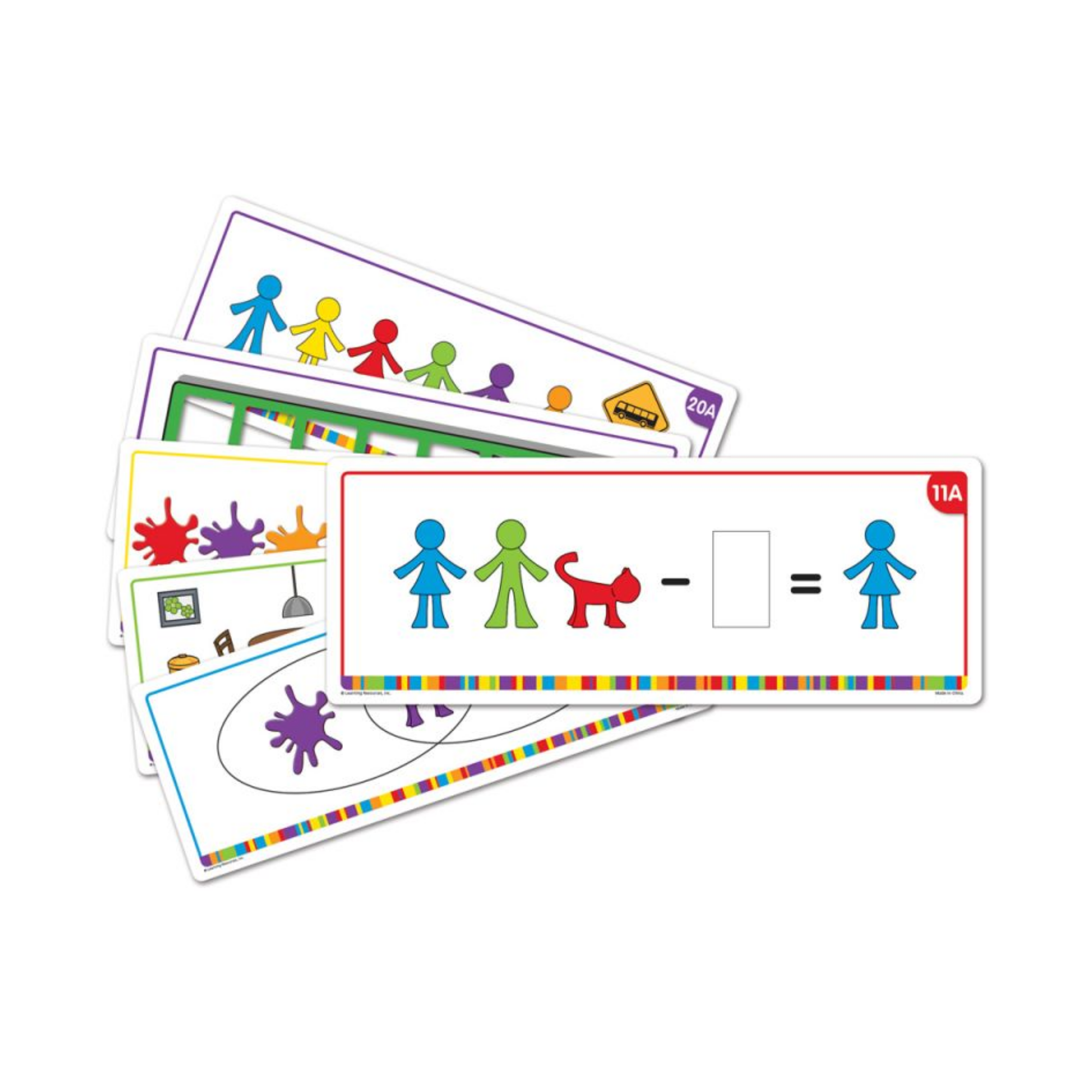 Learning Resources All About Me Family Counters Activity Cards (Set of 21), Early Maths & Sorting Skills, Language-Free Activities for Kids, Use with All About Me Counters (Set of 72), Ages 3+