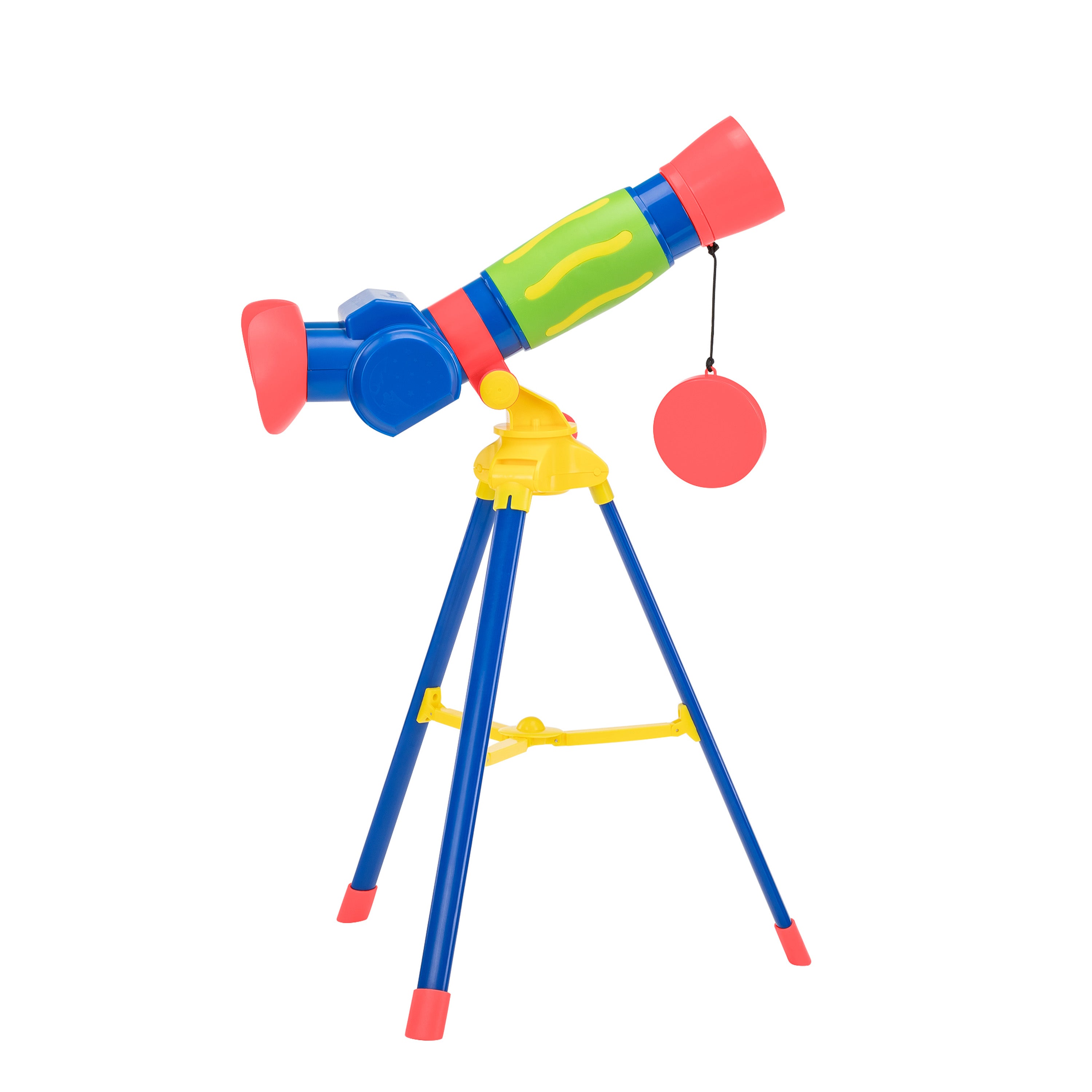 Learning Resources GeoSafari Jr. My First Telescope, Focus-Free Kids Toy Telescope with 9x Magnification, Beginner STEM Toy for Outdoor Exploration, Ages 4+