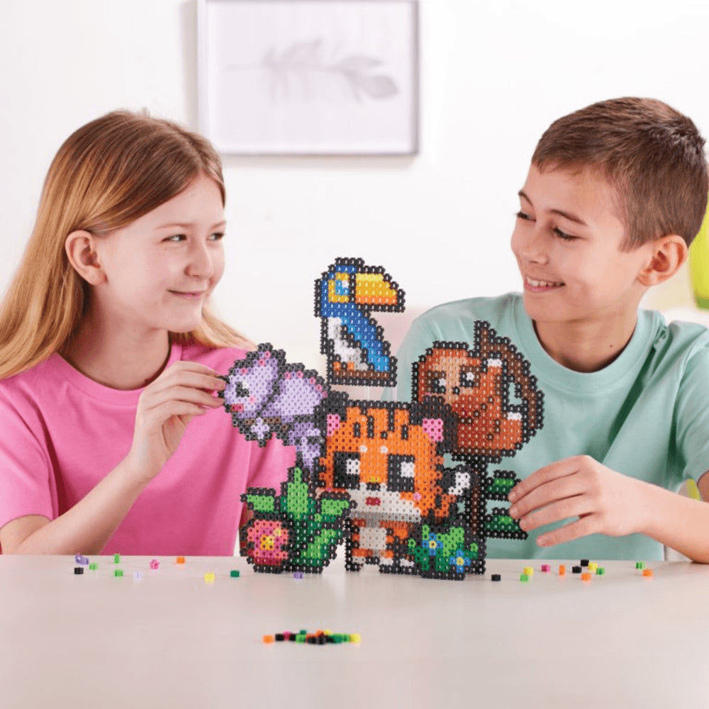 Character Options Simbrix Connect & Wow Jungle Party Pack with 1500+ brix, 2D & 3D Pixel Arts and Crafts Construction Toy, Creative & Imaginative STEAM Building Toy for Boys & Girls Ages 5+