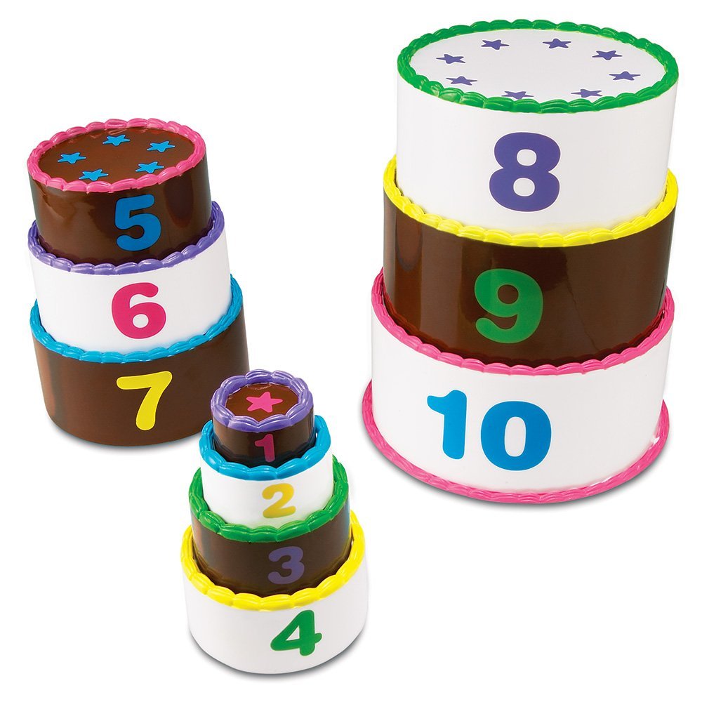Learning Resources Smart Snacks Stack and Count Layer Cake, Educational Stacking Toy for Early Maths and Motor Skills, Ages 2 Plus
