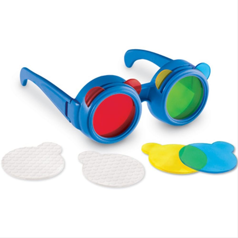 Learning Resources Primary Science Colour Mixing Glasses, Explore Primary & Secondary Colours, Kaleidoscope Fun with 8 Lenses, Ages 3+