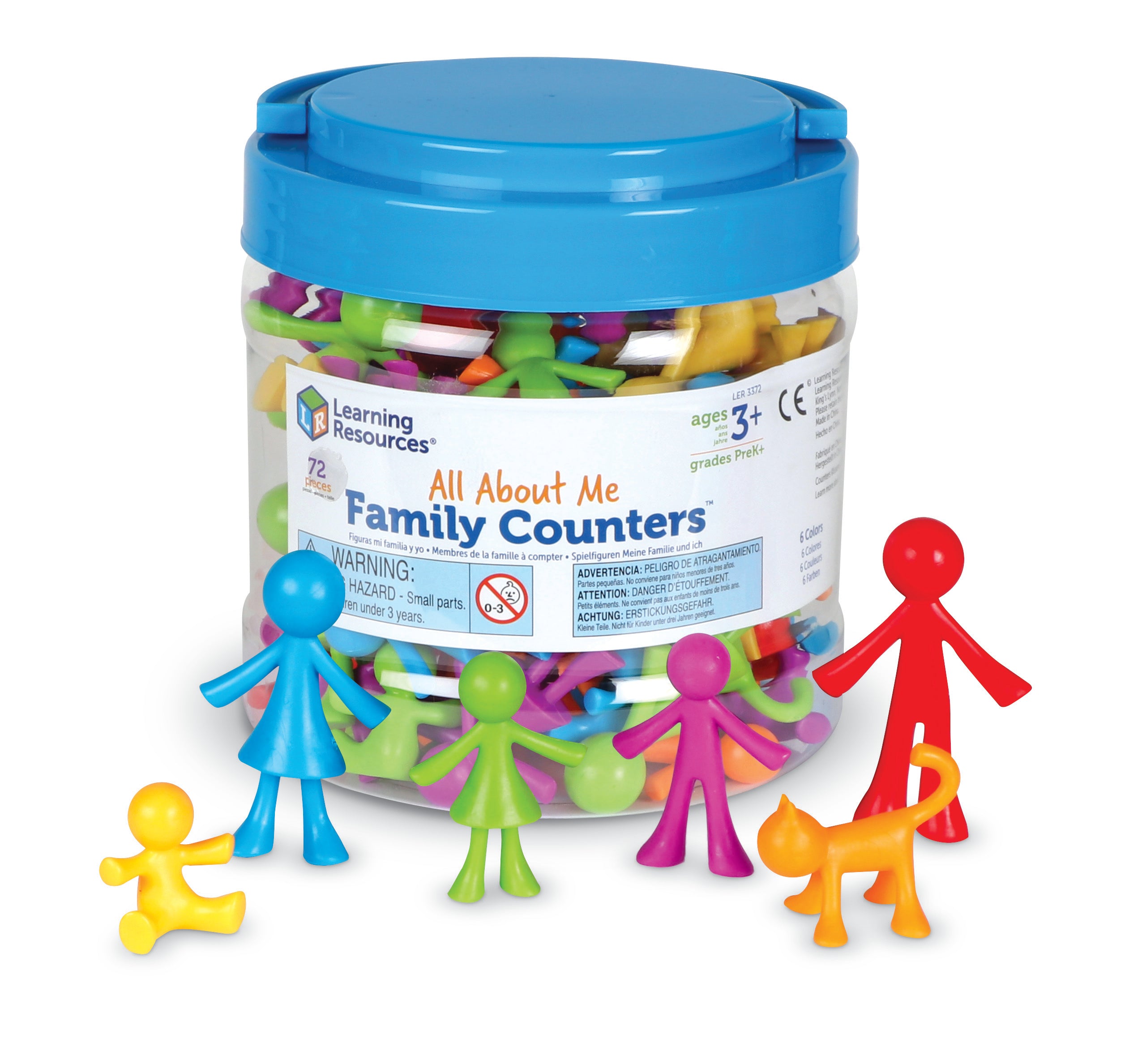 Learning Resources All About Me Family Counters, Set of 72, Colourful Family-Themed Counters for Counting, Sorting, and Patterning, Ages 3+