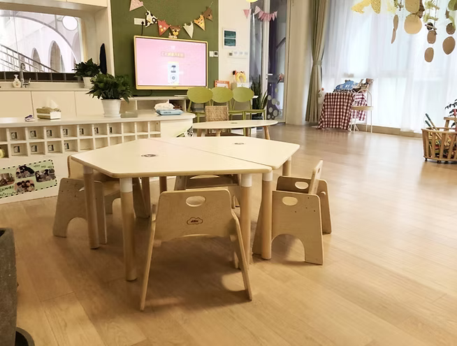 Joyees Eco-friendly Wooden Wobbler Chair, Natural Birch Plywood for Children, Boys and Girls, Suitable for Home, Daycare, Nursery, Kindergarten, Preschool, Classroom or Play Areas, 12m+