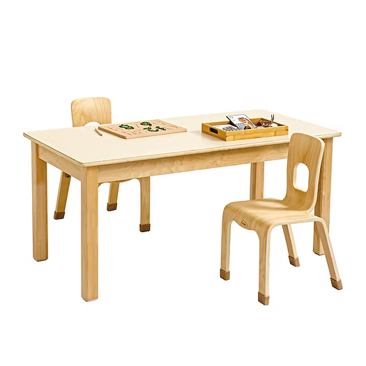 Jooyes Rectangular Kids Classroom Table – Durable, Child-Friendly Height for Early Learning & Daily Activities