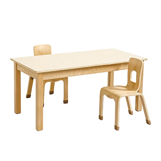 Jooyes Rectangular Kids Classroom Table – Durable, Child-Friendly Height for Early Learning & Daily Activities