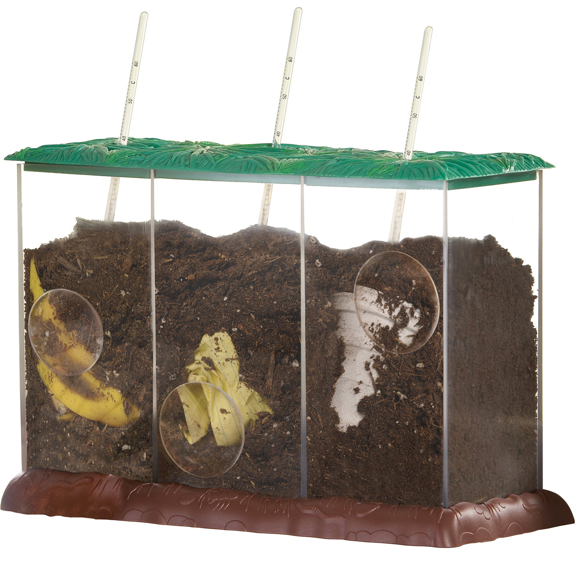 Learning Resources Now You See It, Now You Dont See-Through Compost Container, Interactive Decomposition Learning Kit, STEM Educational Resource, Ages 4+