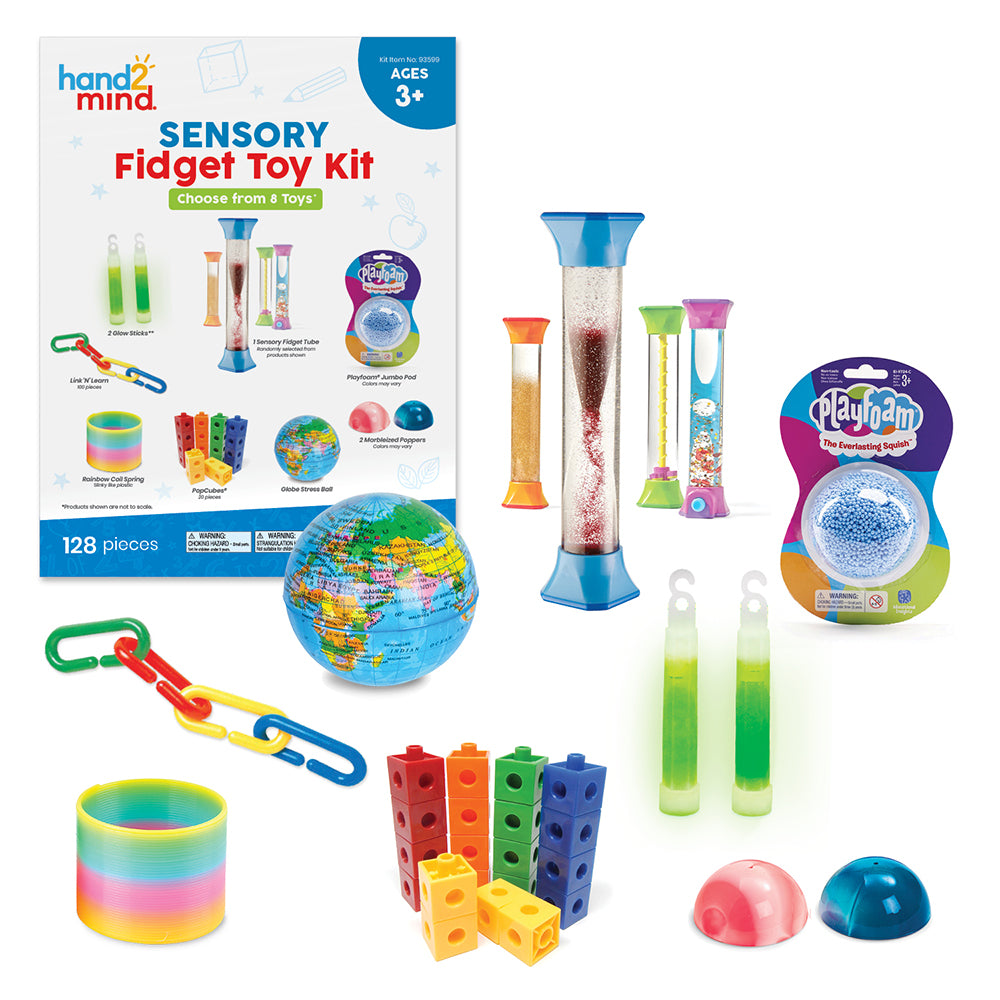 Learning Resources Sensory Fidget Toy Kit, Anxiety Relief and Calming Tools for Kids, Ages 3+