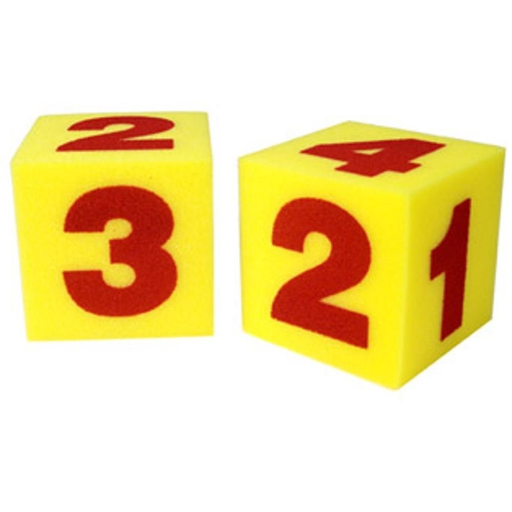 Learning Resources Giant Soft Numeral Cubes, Set of 2, Child-Friendly Foam Dice for Early Math Games, Ideal for Kids Aged 3+