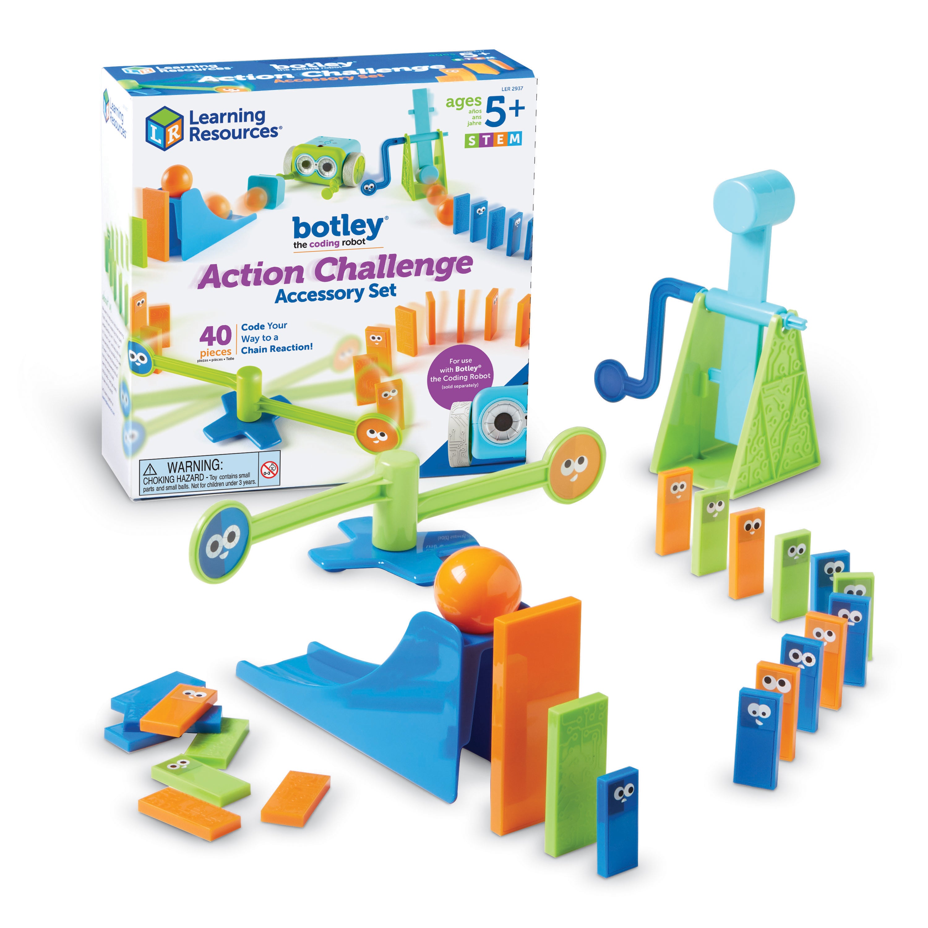 Learning Resources Botley the Coding Robot Action Challenge Accessory Set, 38-Piece STEM Set for Coding Fun (Botley Robot Sold Separately)
