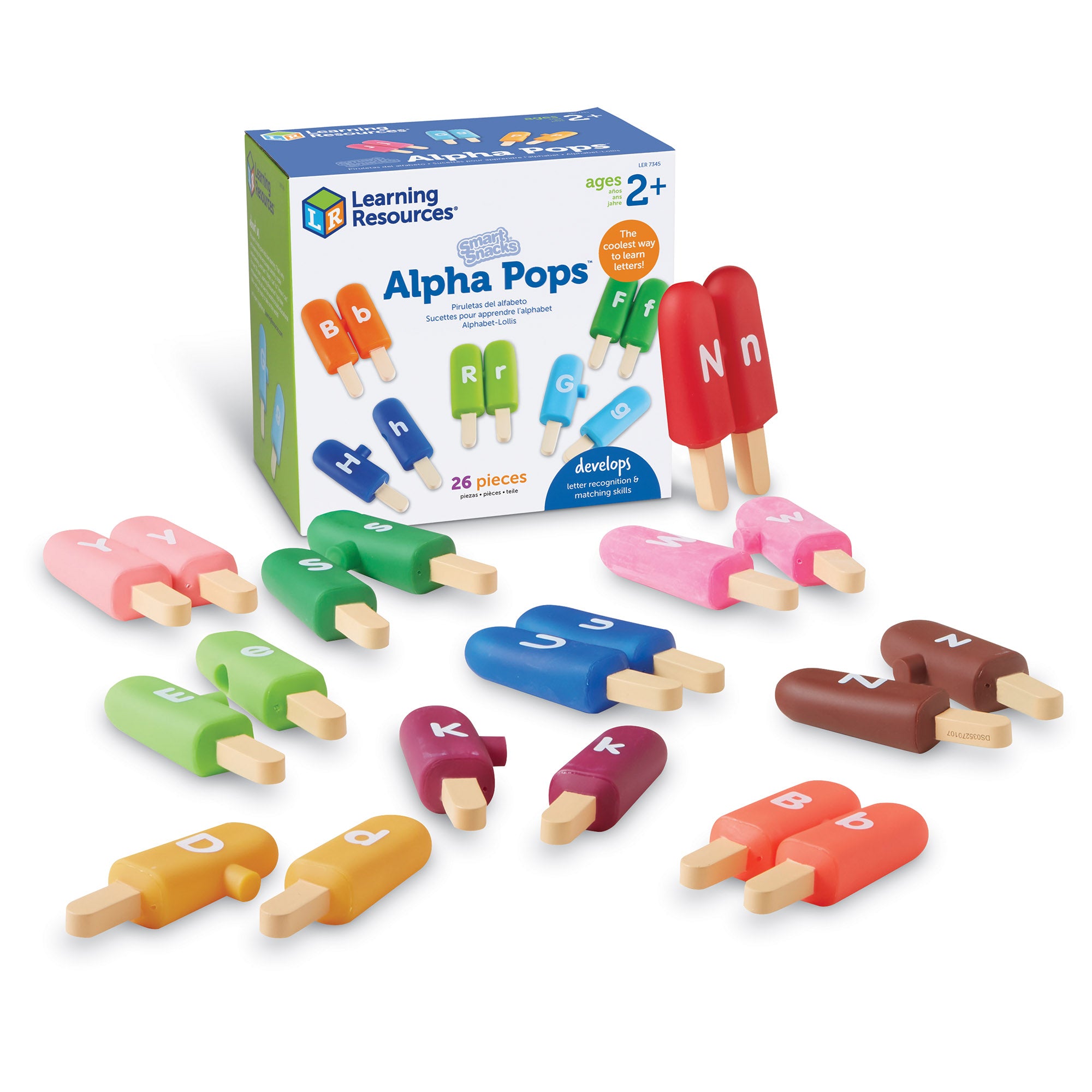 Learning Resources Smart Snacks Alpha Pops, Letter Recognition and Fine Motor Skill Development Toy, Ages 2+