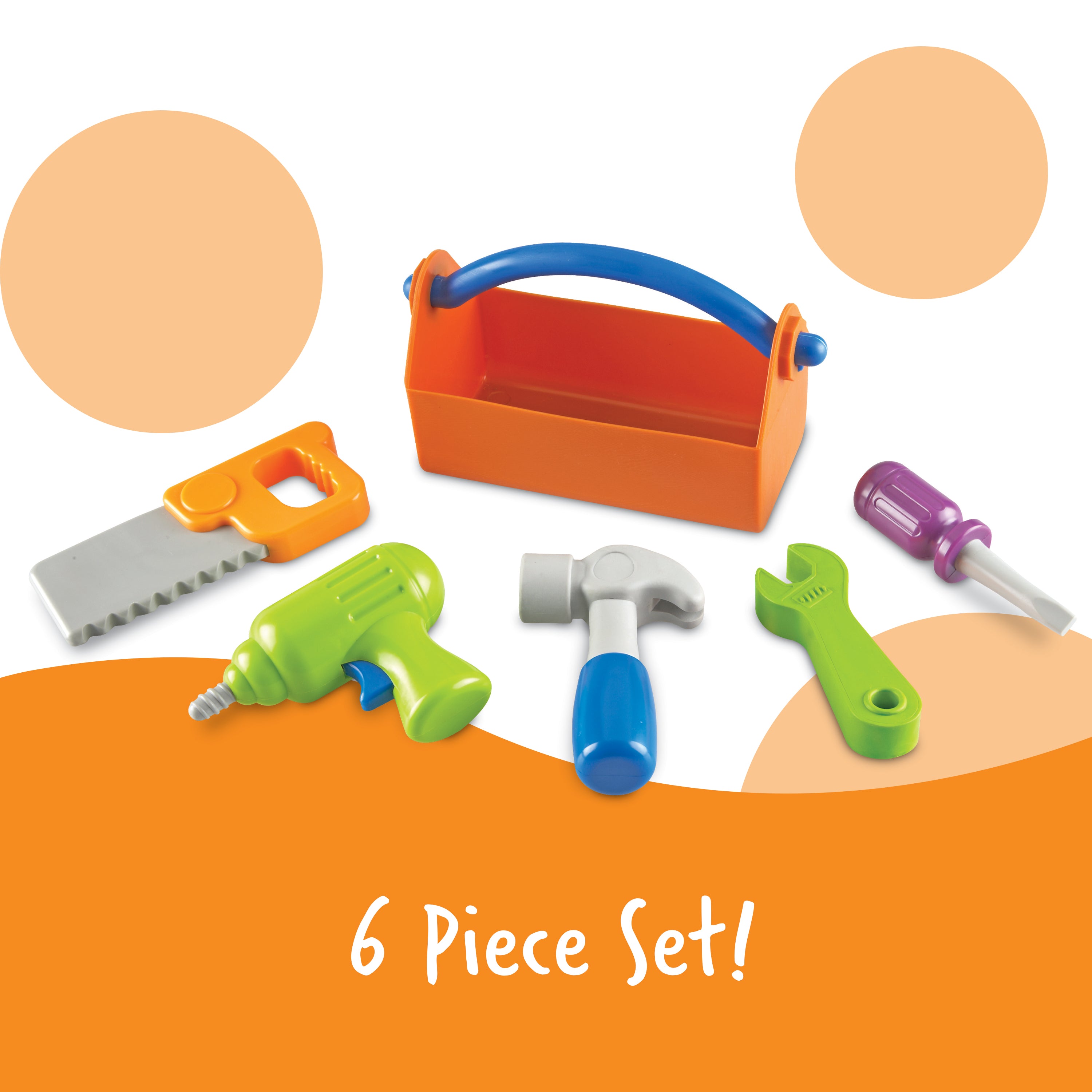 Learning Resources New Sprouts Fix It Tool Set Pretend Play Tools for Toddlers Ages 2 Plus