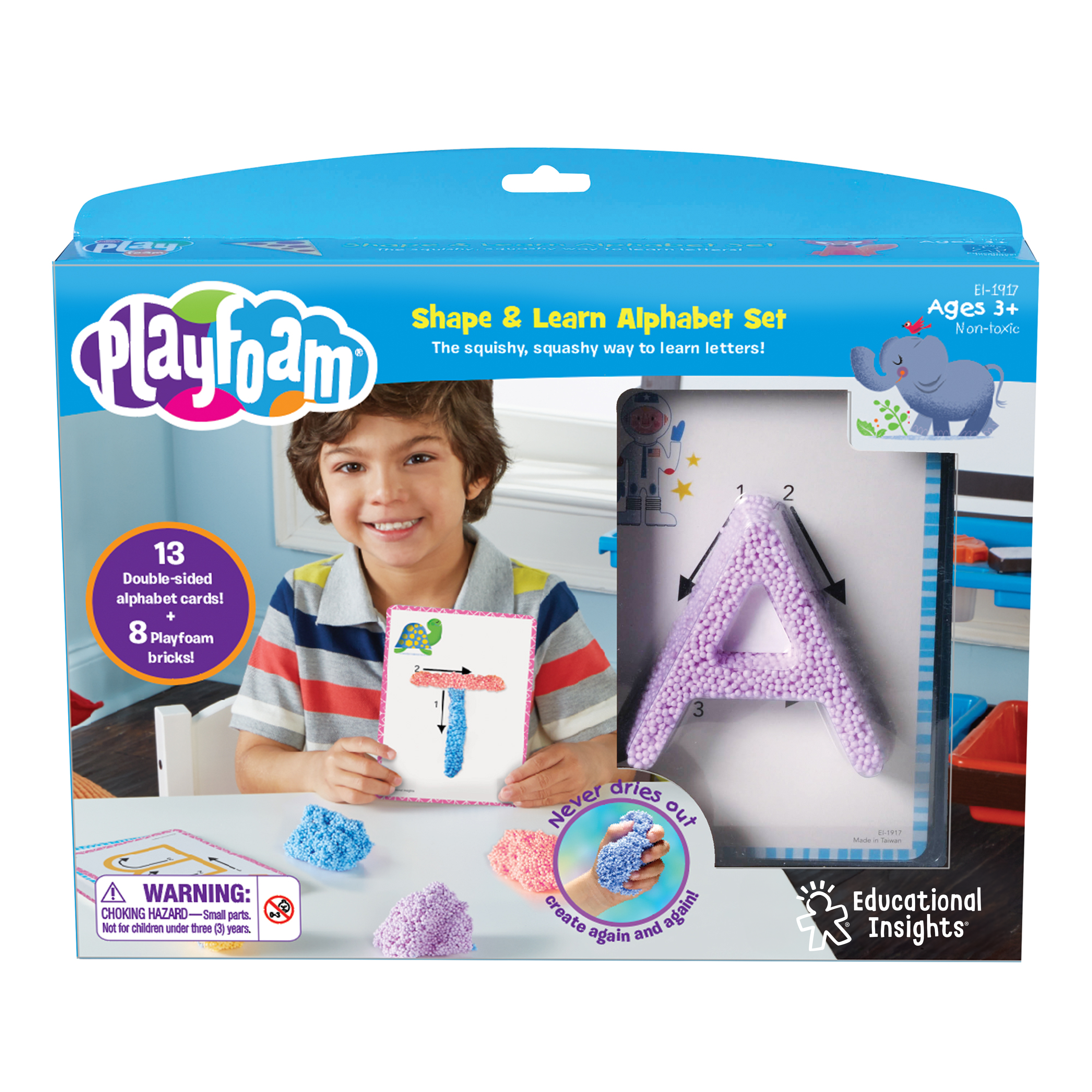 Learning Resources Playfoam Shape & Learn Alphabet Set, Sensory Play and Early Letter Recognition, Mess-Free and Never Dries Out, Learning Resources