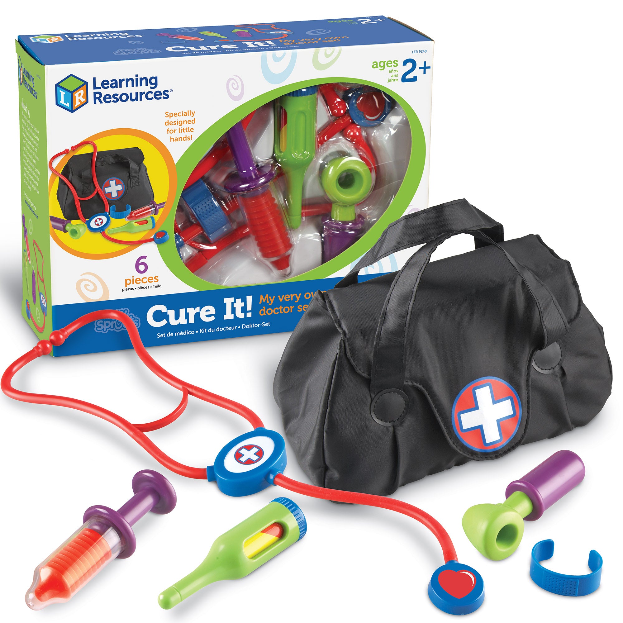 Learning Resources New Sprouts Cure It Pretend Doctor Play Set for Toddlers Ages 2 Plus