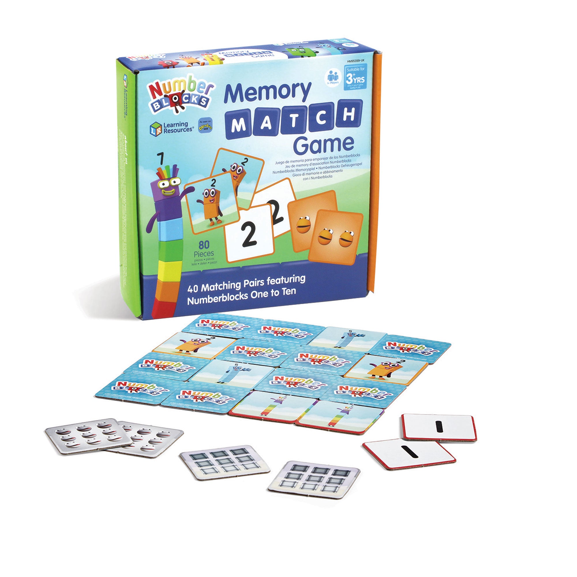 Learning Resources Numberblocks Memory Match Game, Fun and Educational Matching Game for Kids, Officially Licensed Learning Resources Product