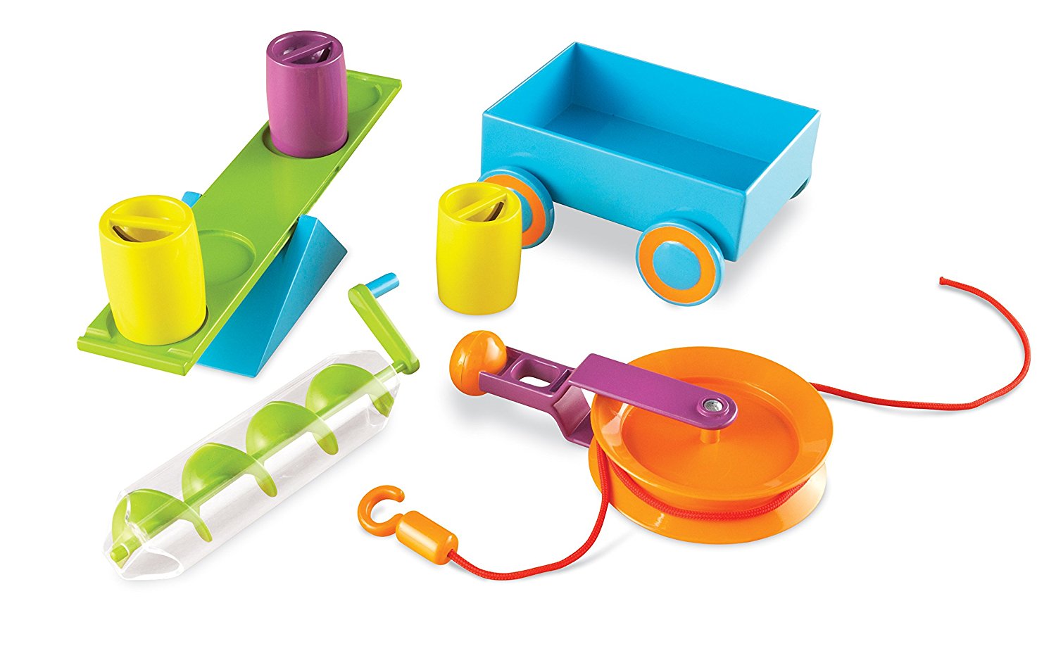 Learning Resources STEM Simple Machines Activity Set, Hands-On Engineering & Science Kit for Kids, Ages 5+