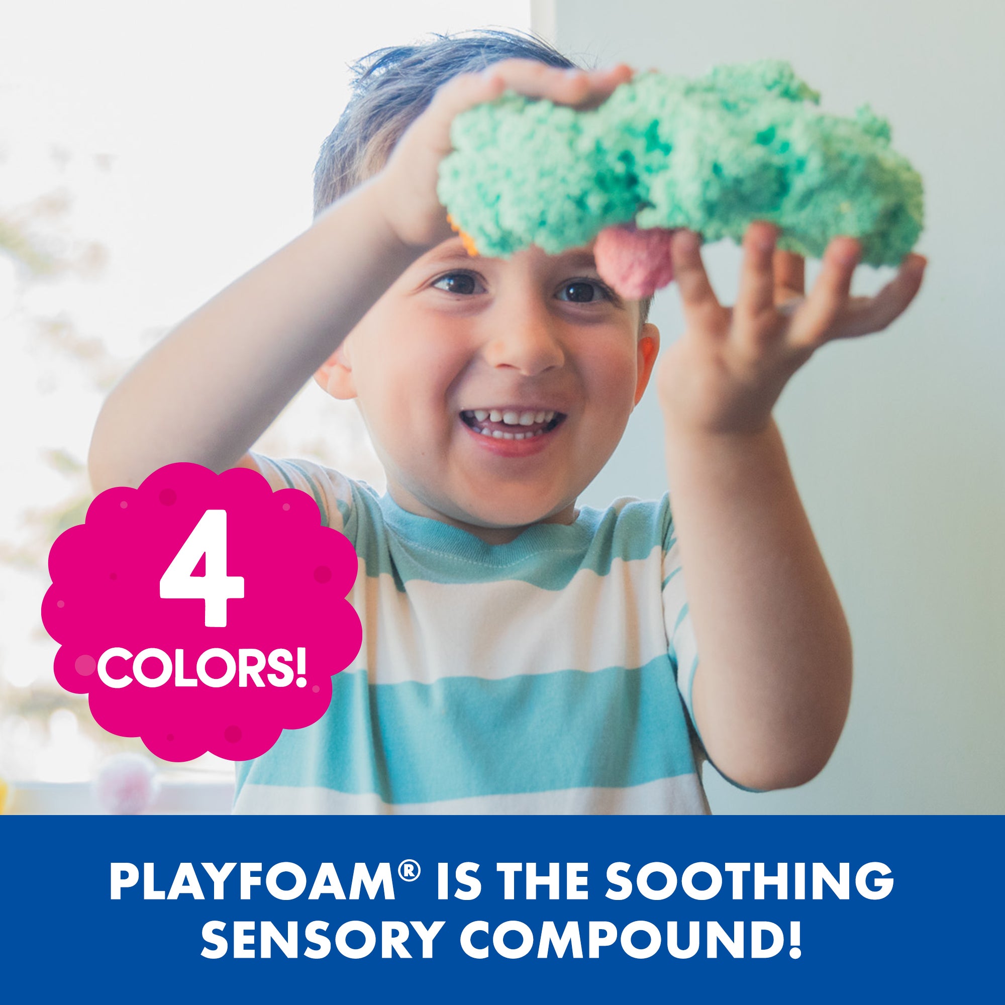 Learning Resources Playfoam Original 4-Pack, Mess-Free Sensory Play Foam, Never Dries Out, Fine Motor Skill Development for Kids