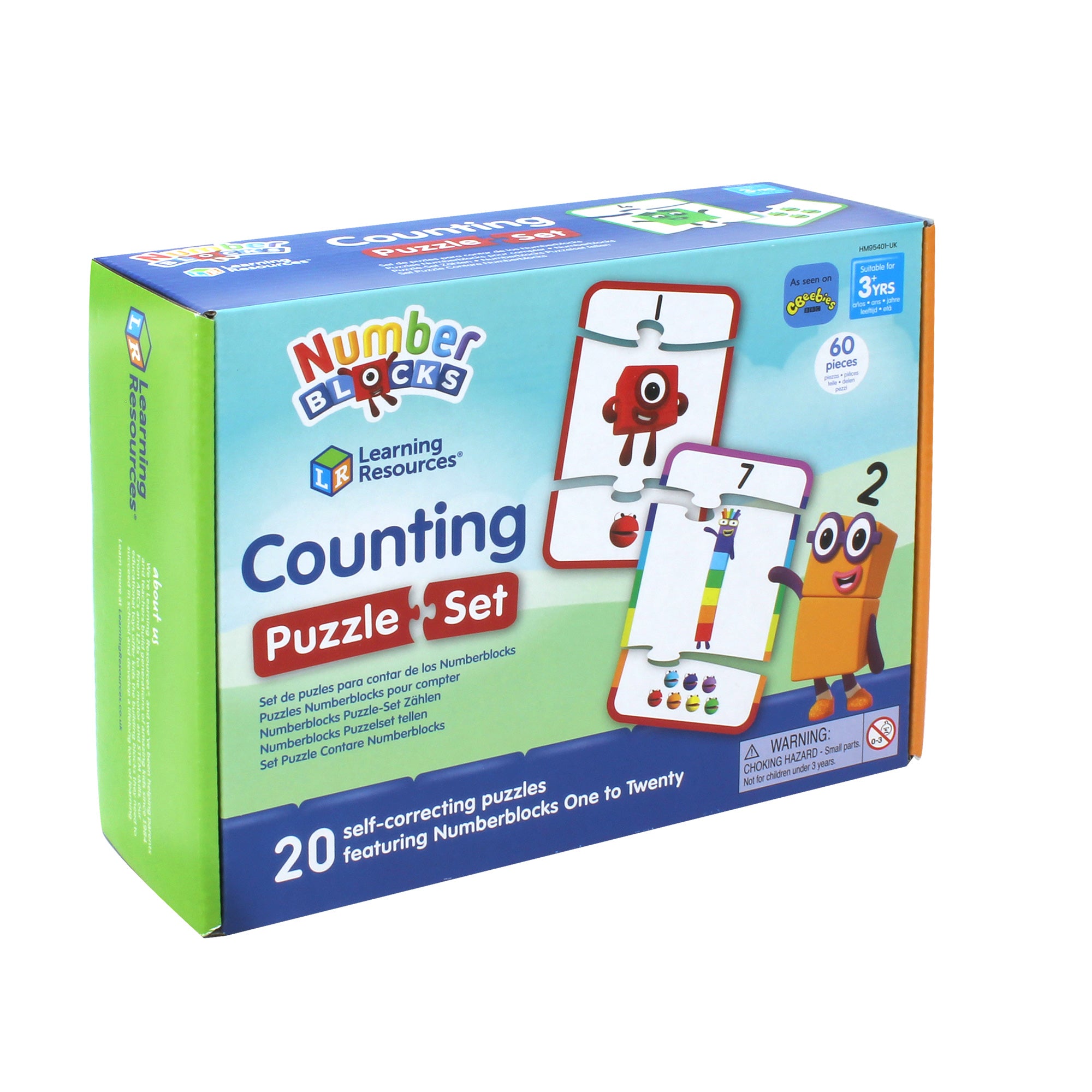 Learning Resources Numberblocks Counting Puzzle Set, Learn to Count from 1 to 20, Educational Jigsaw Puzzles for Early Math Skills, Officially Licensed Learning Resources