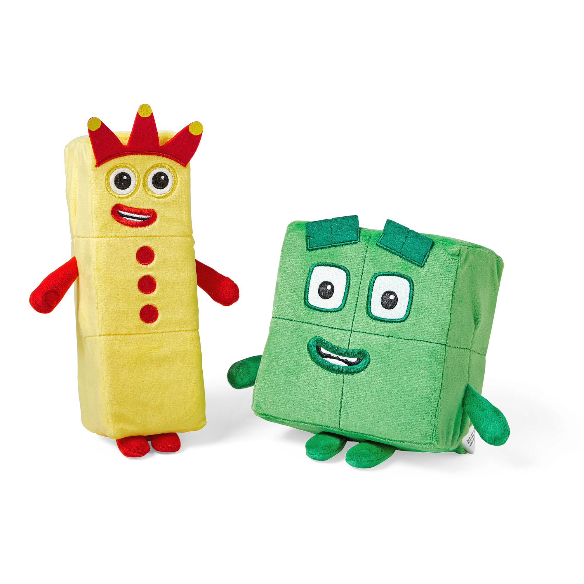 Learning Resources Numberblocks Three and Four Playful Pals, Soft Plush Toys for Kids, Officially Licensed Learning Resources Product