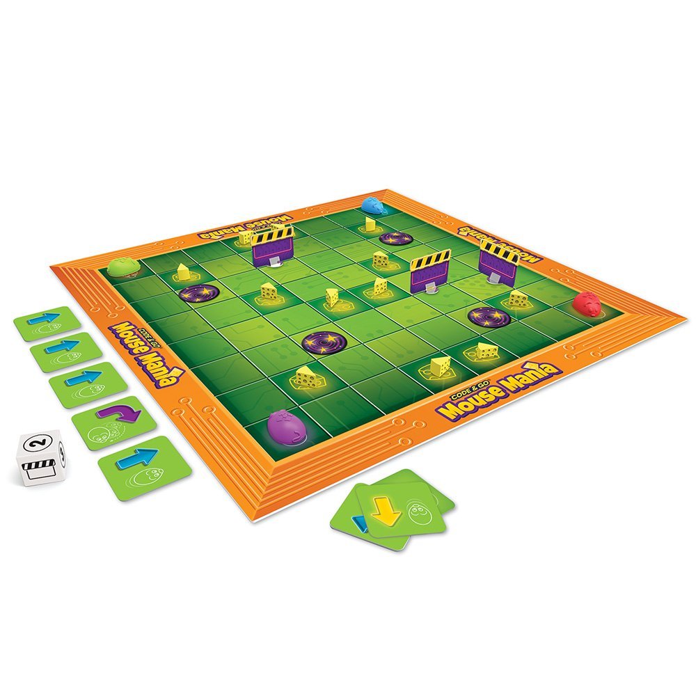 Learning Resources Code & Go Robot Mouse Mania Board Game, Early Introduction to Coding and STEM for Kids Aged 5+