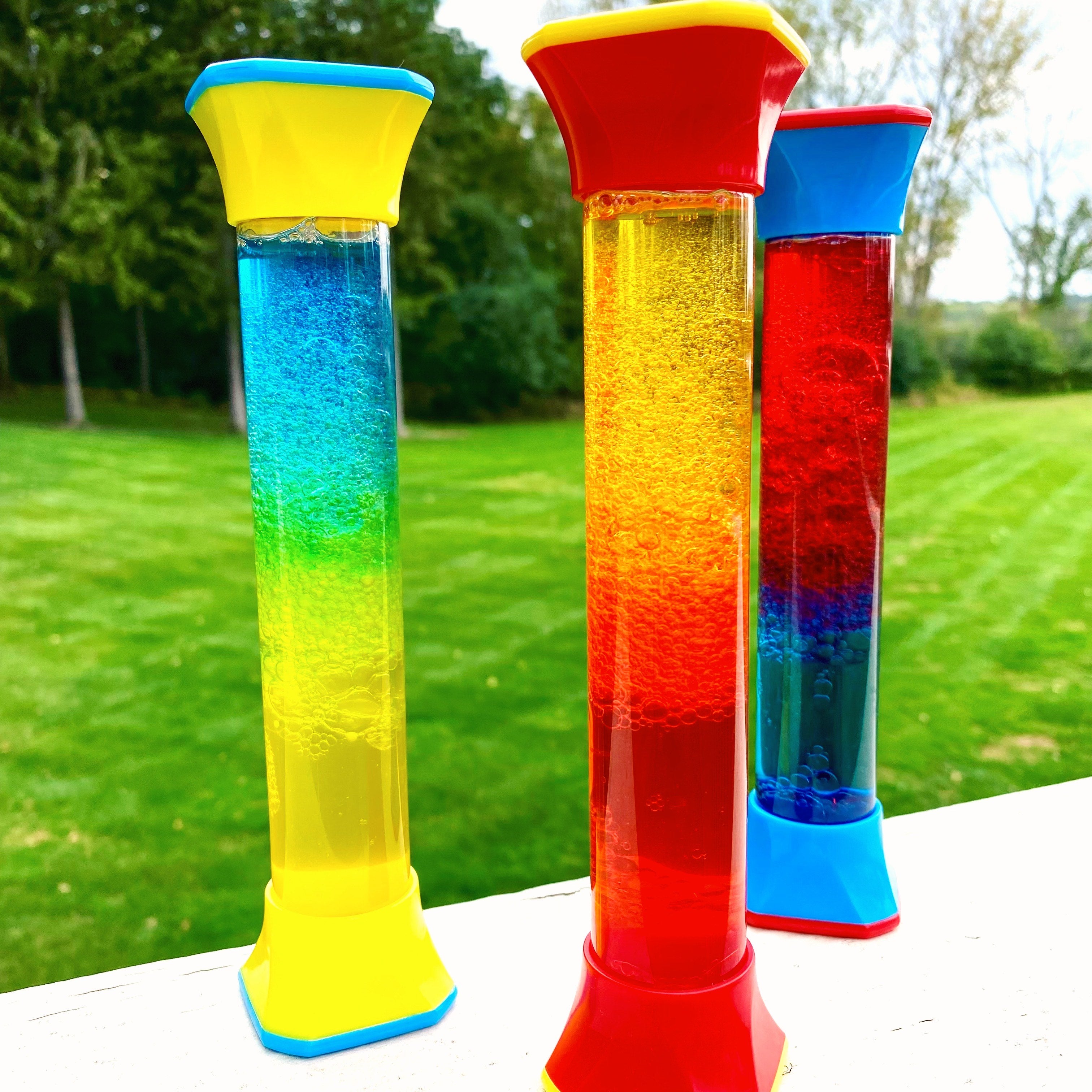 Learning Resources ColorMix Sensory Tubes, Set of 3 Calming Visual Fidget Toys for Social-Emotional Learning, Ages 3+