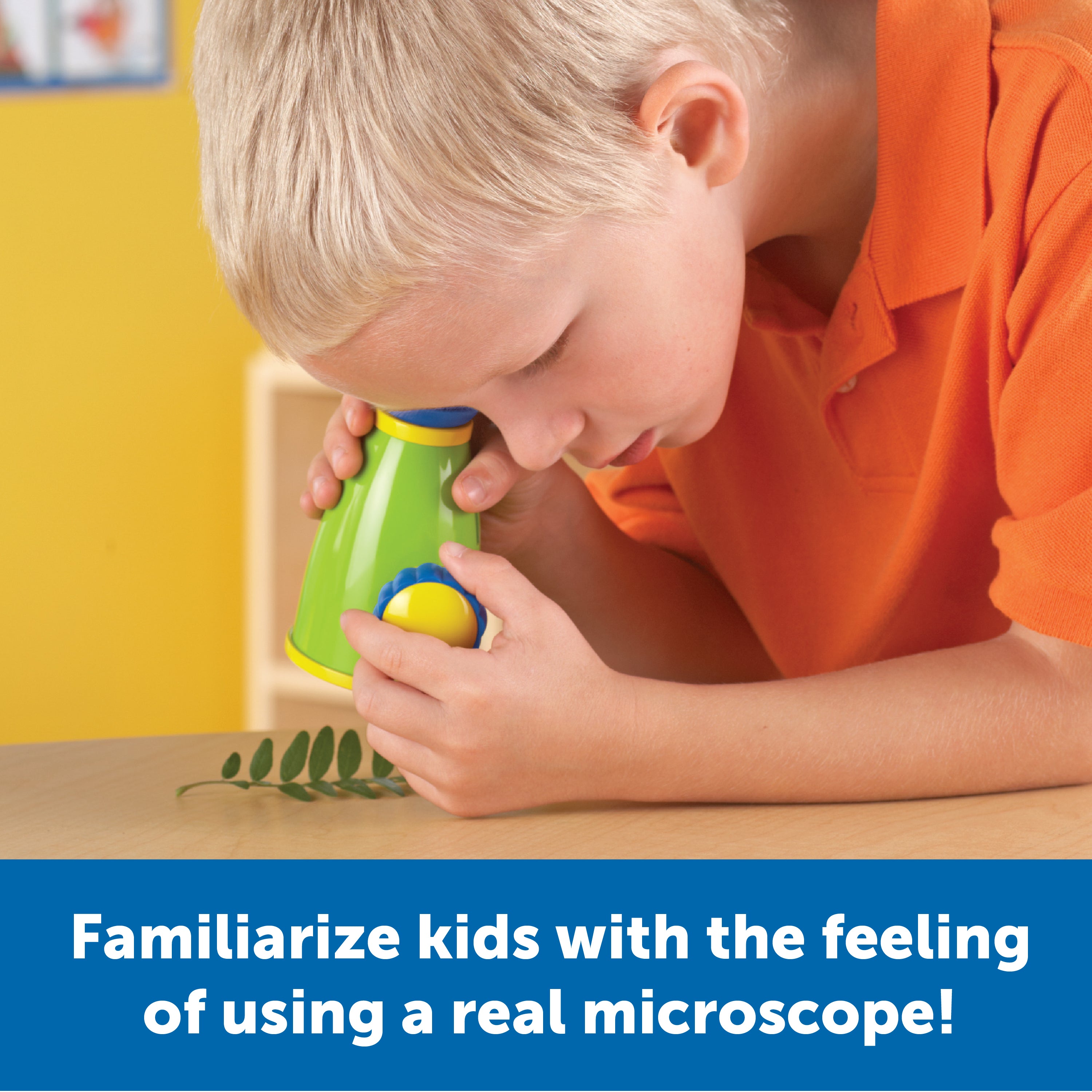 Learning Resources Primary Science ViewScope, Real-Working Microscope for Kids, 20x Magnification, Detachable Viewer, Soft Eyepiece for Comfort, Includes Clear Plastic Case for Specimens, Ages 3+