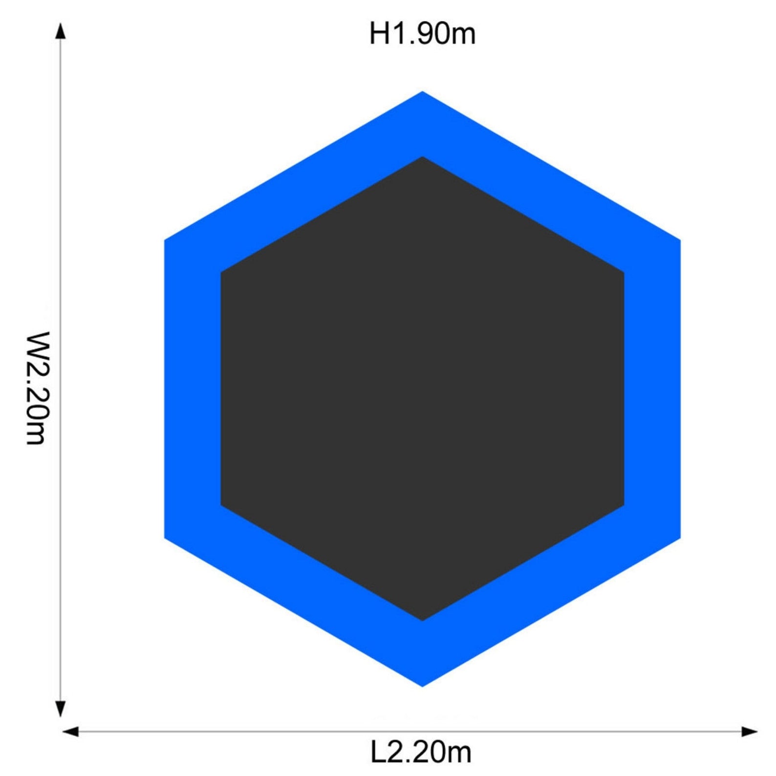 Plum 7ft Junior Jumper Trampoline with Enclosure, Safety Net and Foam Pad Protection, Stable Recreational Outdoor Toy with UV, Rust + Weather Protection, Suitable for Kids 3 Years and Above, Blue
