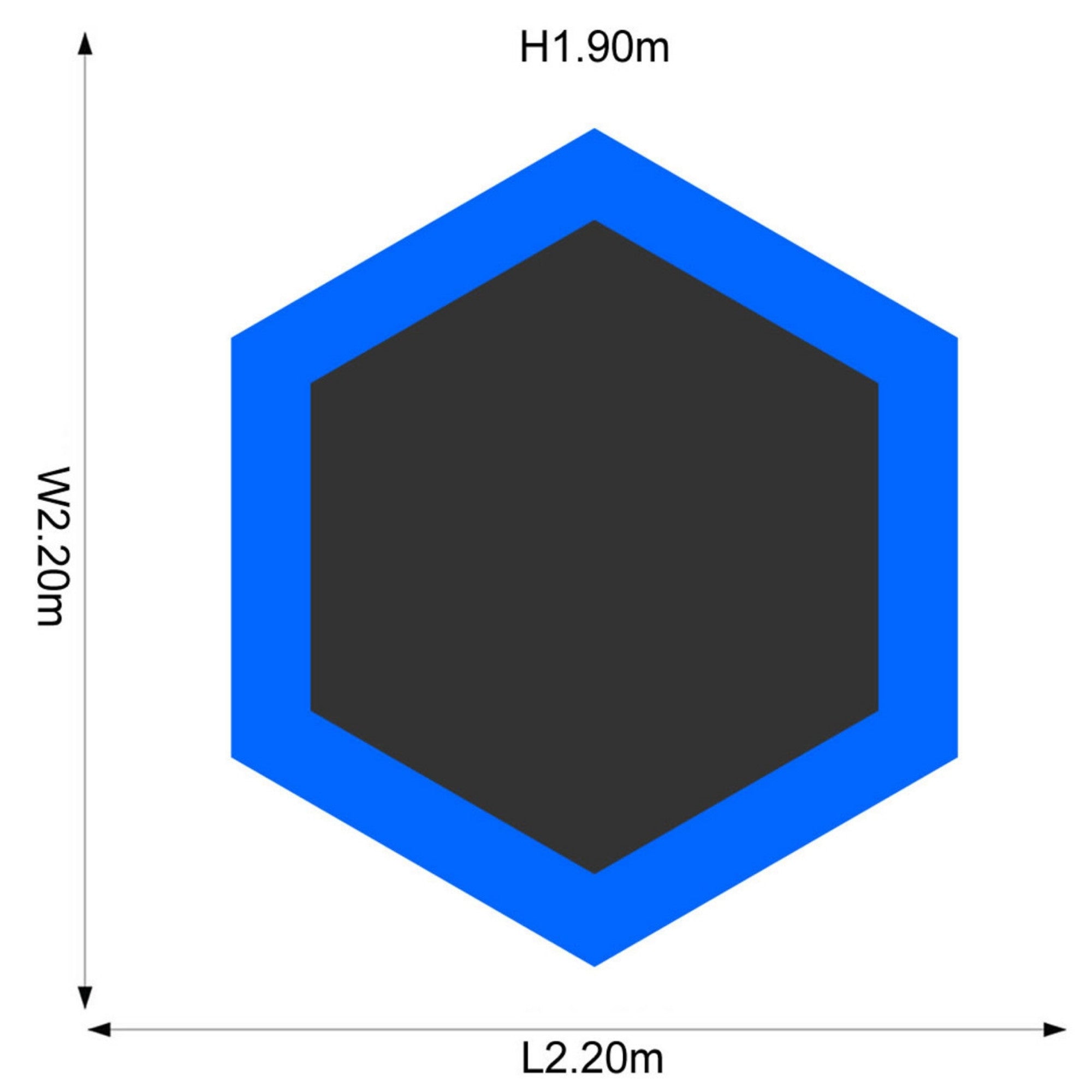 Plum 7ft Junior Jumper Trampoline with Enclosure, Safety Net and Foam Pad Protection, Stable Recreational Outdoor Toy with UV, Rust + Weather Protection, Suitable for Kids 3 Years and Above, Blue