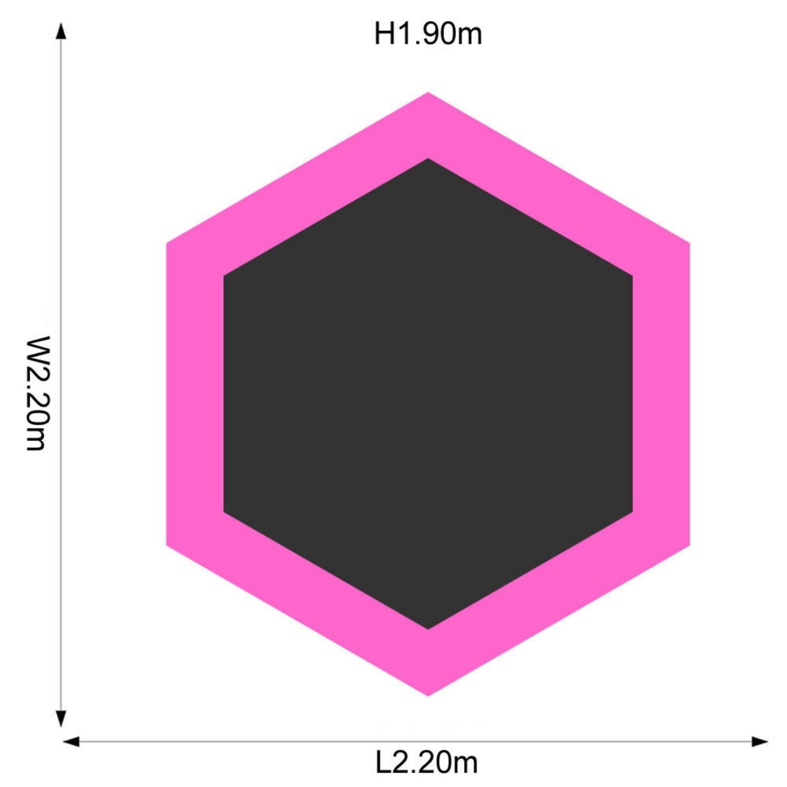Plum 7ft Junior Jumper Trampoline with Enclosure, Safety Net and Foam Pad Protection, Stable Recreational Outdoor Toy with UV, Rust + Weather Protection, Suitable for Kids 3 Years and Above, Pink