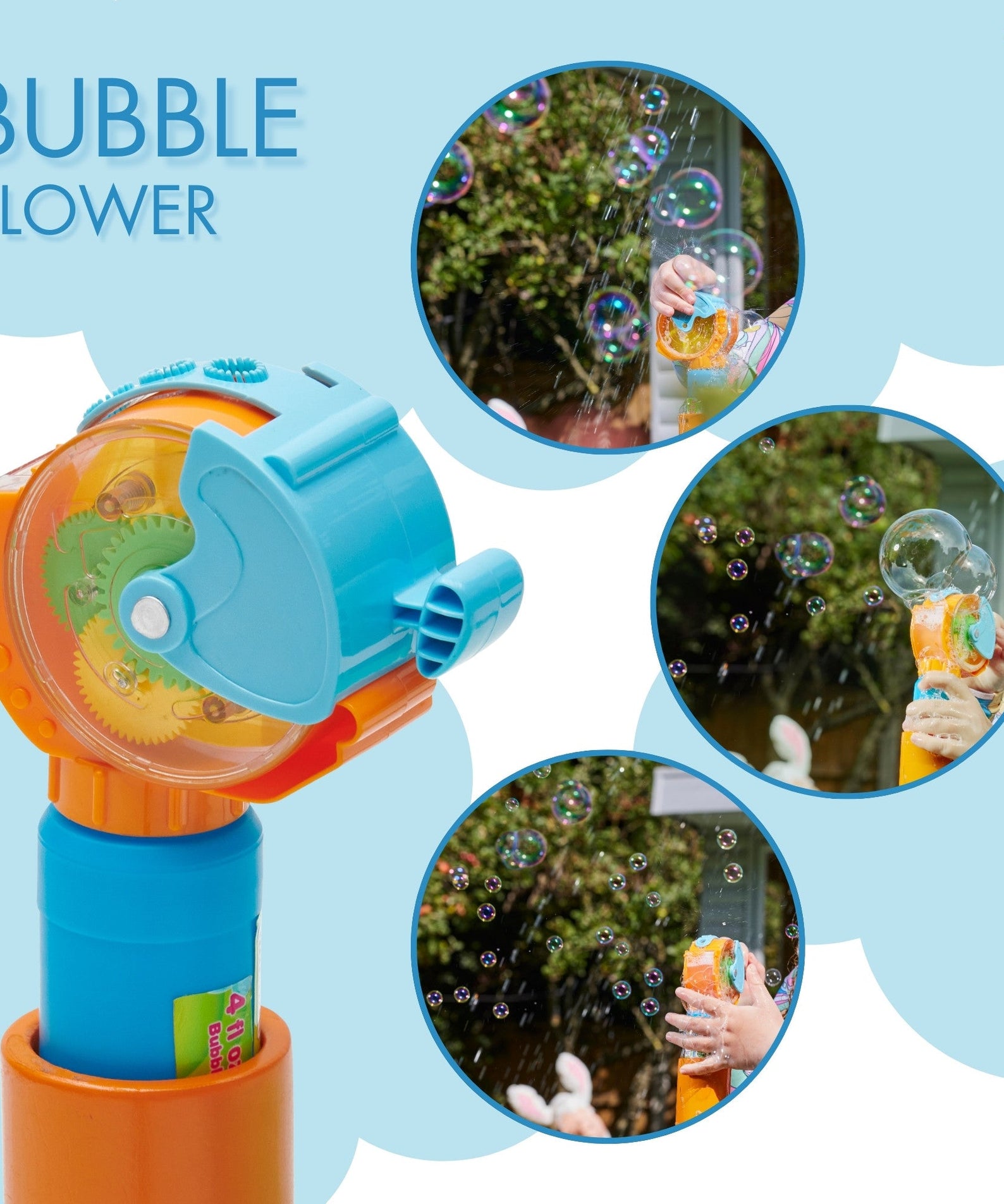 Plum Water Park Splash Station, Summer Outdoor Water Play Backyard Toy with 4ft Water Slide, Splash Pad, Bubble Blower, Revealing Wall and Water Sprinkler Accessories, Suitable for Children 3 Years +