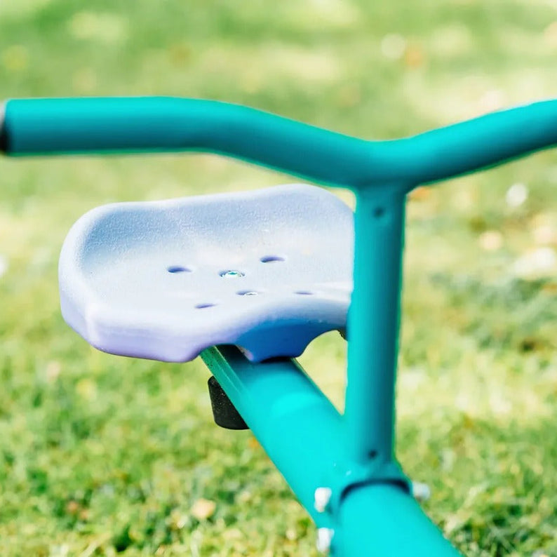 Plum Rotating Metal See Saw, 360° Rotation, Easy to Assemble Sturdy Metal Frame Design with 50kg Maximum Weight Capacity, Outdoor Toy Suitable for Children both Boys and Girls Aged 3 years and Above