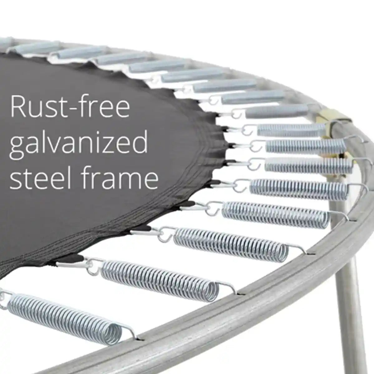 Plum 12ft Springsafe Jumper Trampoline with Enclosure & Safety Net, Outdoor Trampoline with Foam Pad Protection, Galvanized Steel Frame, UV & Weather Resistant, Kids Ages 6+