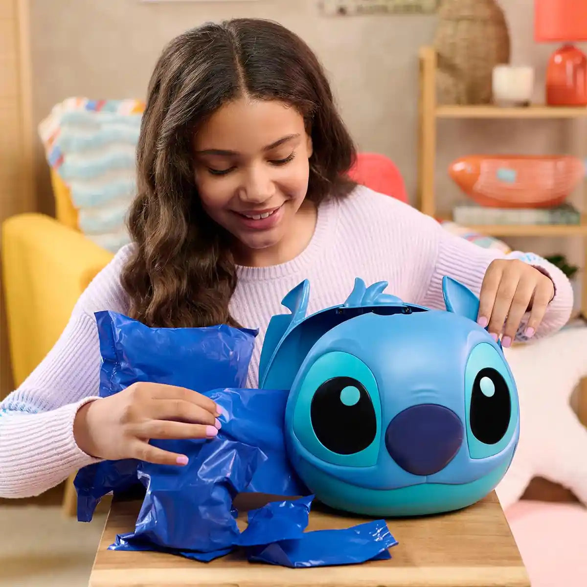 Just Play Disney Stitch Jumbo 9-Inch Mystery Capsule, Surprise Outfits, Figure & Accessories, Kids Toy for Ages 3+