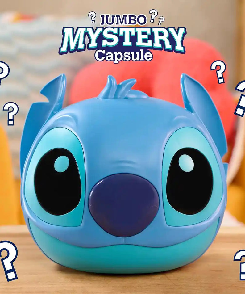 Just Play Disney Stitch Jumbo 9-Inch Mystery Capsule, Surprise Outfits, Figure & Accessories, Kids Toy for Ages 3+