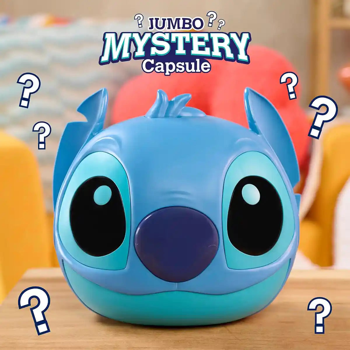 Just Play Disney Stitch Jumbo 9-Inch Mystery Capsule, Surprise Outfits, Figure & Accessories, Kids Toy for Ages 3+