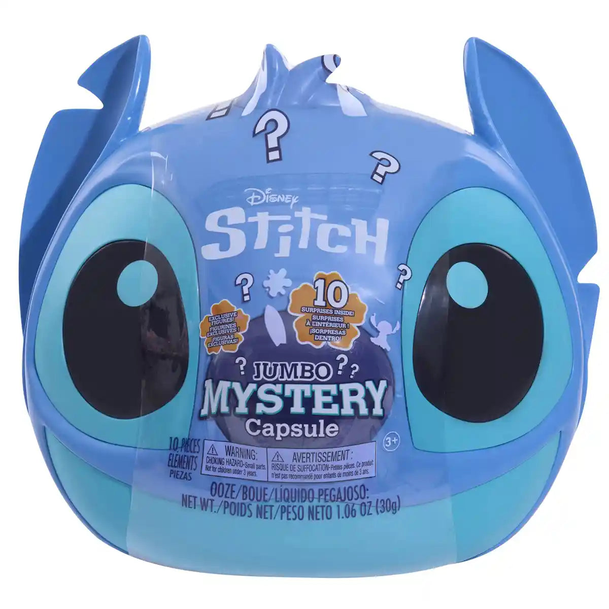 Just Play Disney Stitch Jumbo 9-Inch Mystery Capsule, Surprise Outfits, Figure & Accessories, Kids Toy for Ages 3+